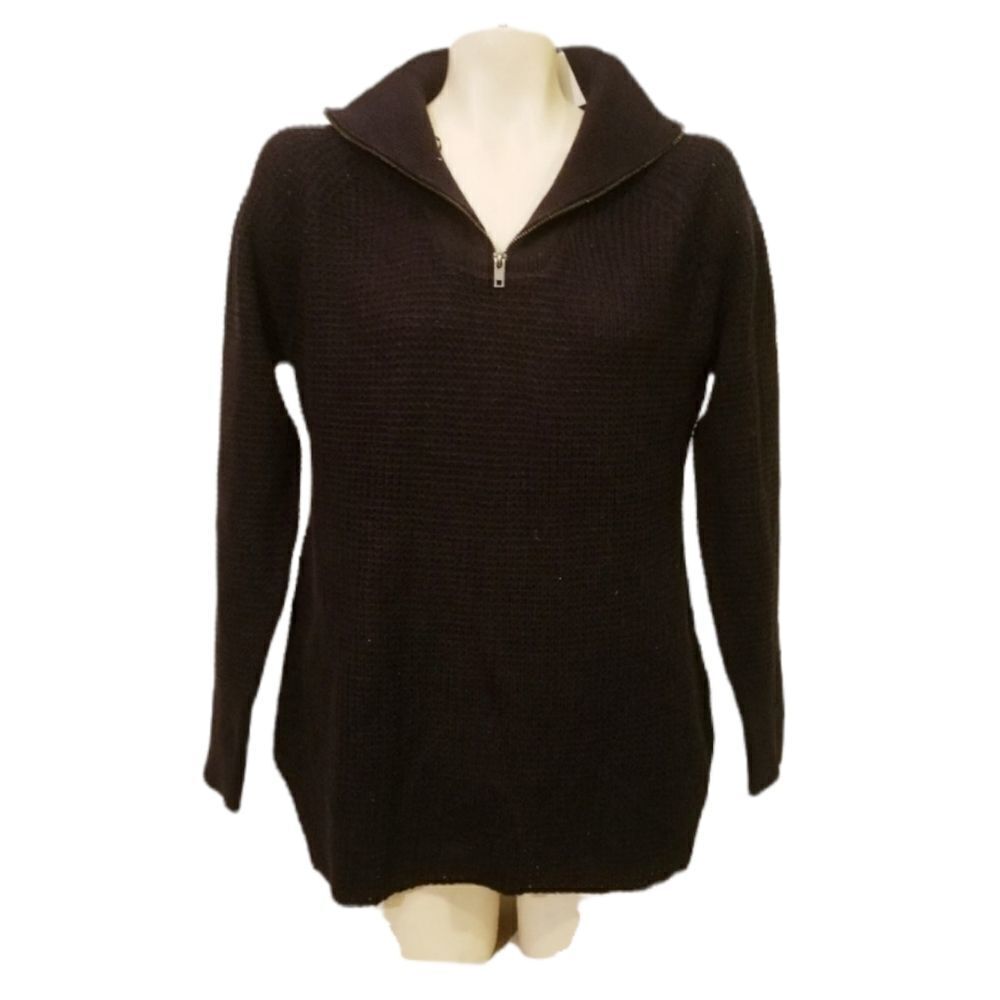 RDI Black Collared Sweater Size S